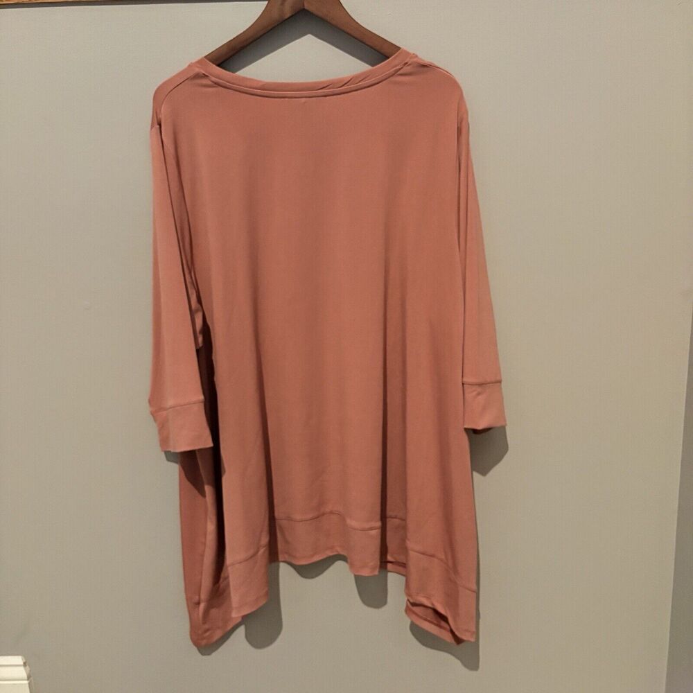 Womens Joan Vass Tunic,‎ 3x Salmon - Picture 2 of 16